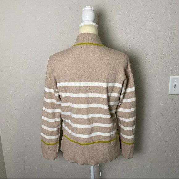 Tahari Super Soft Striped Mock Neck Tunic Sweater Women's Size Small - Picture 9 of 16
